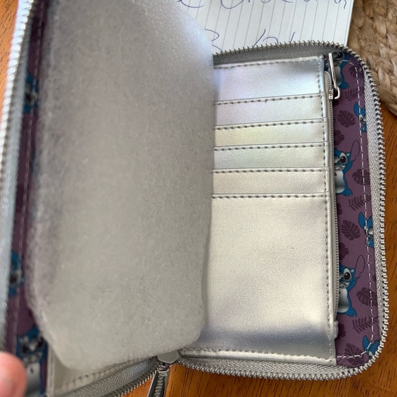 Loungefly Stitch platinum 100 Backpack and Wallet Set - Picture 5 of 7
